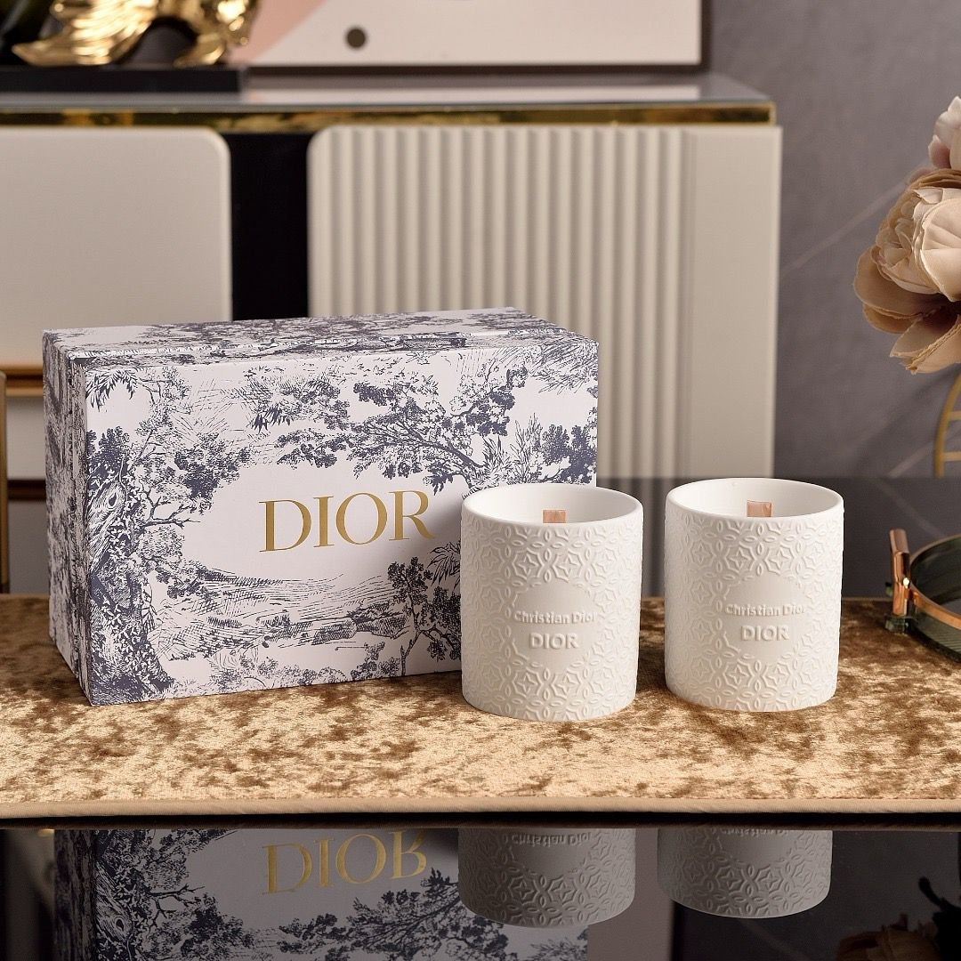 candle set of two white candles - Image 2 of 2